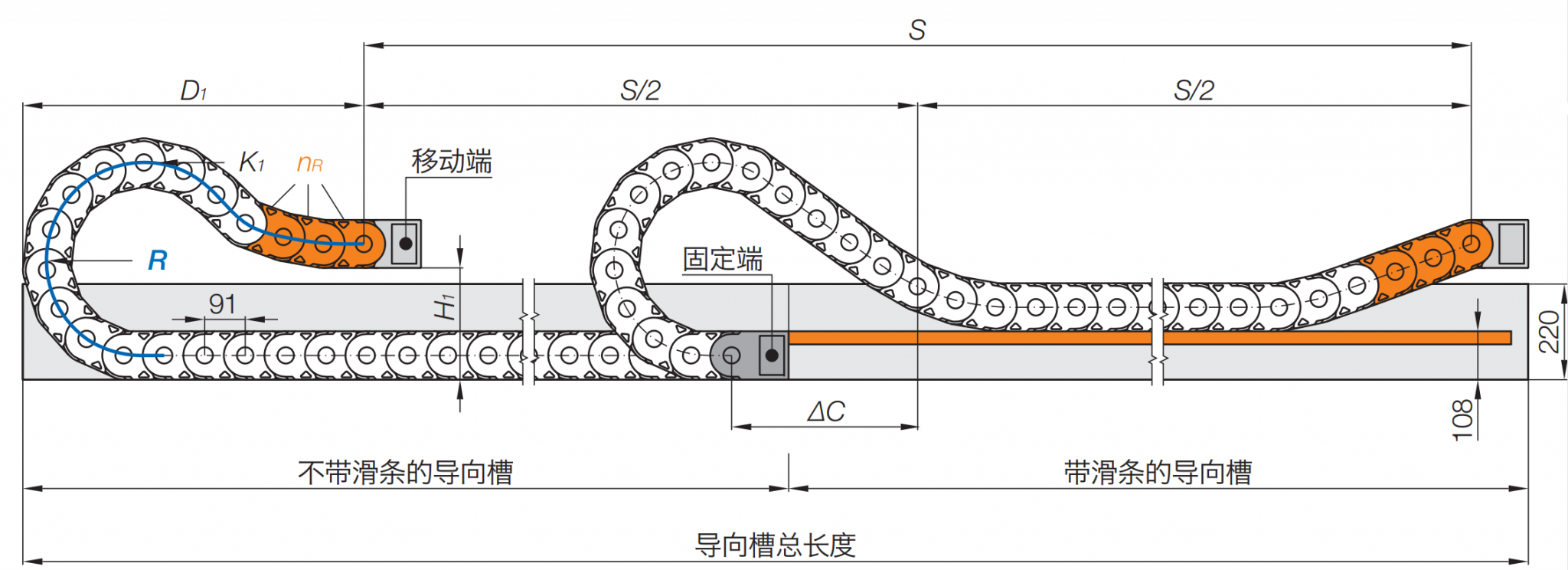GS80拖链系列 - 蓝固科技